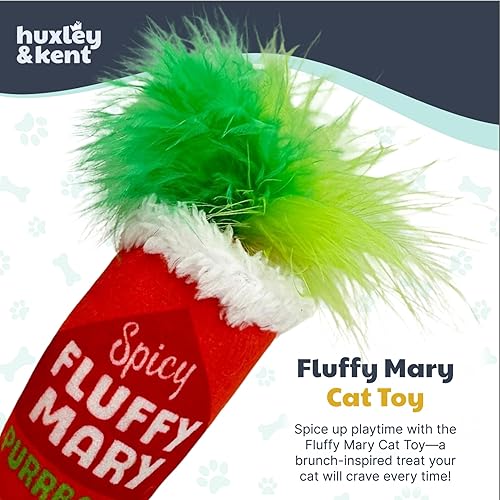 Miniatura 10 de Huxley  Kent Kittybelles - Juguete para gatos  Luz de ronronronura  Juguete para gatos relleno de hierba gatera fuerte  Juguete de peluche suave