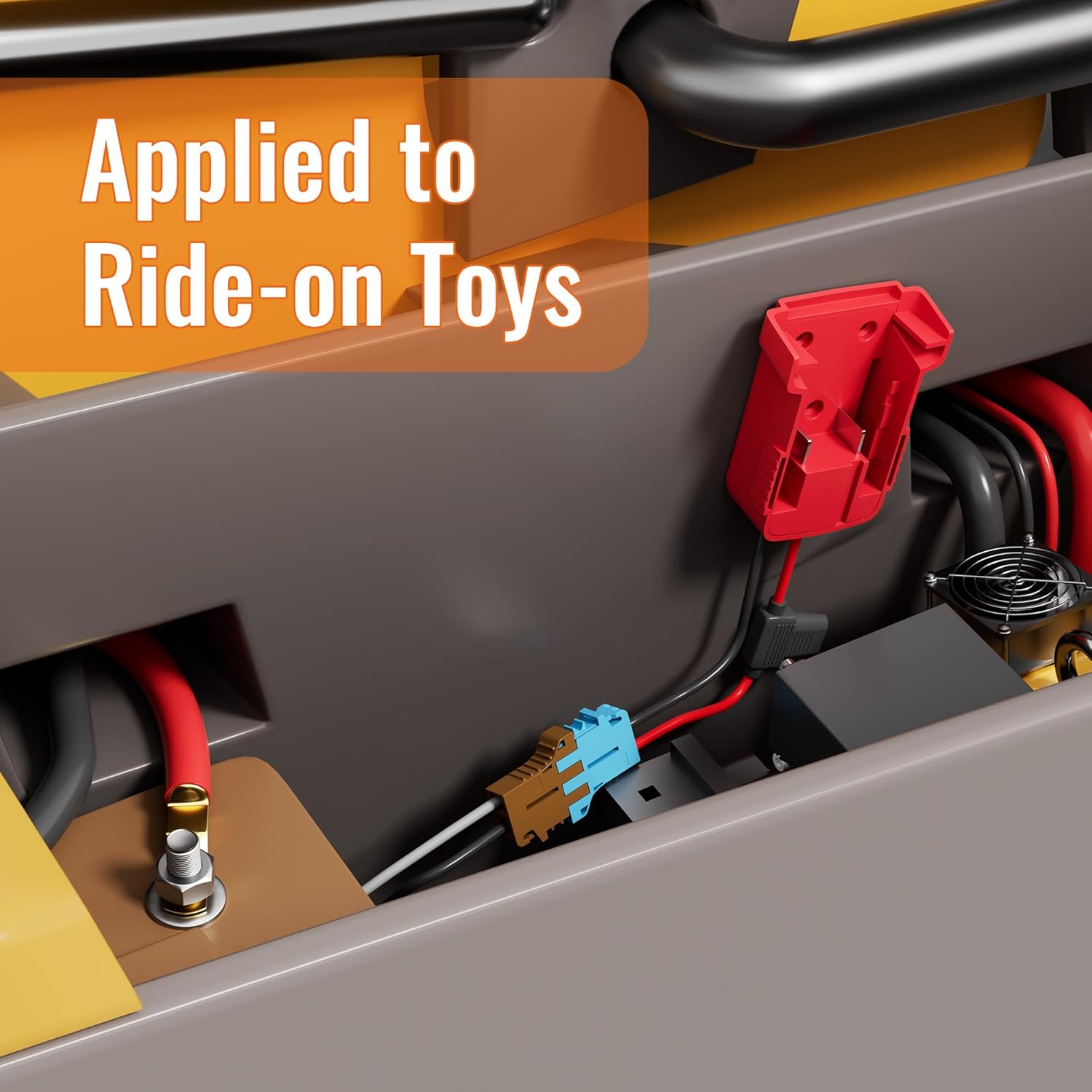 Battery Adapter 18V for Power Wheels Adapter with Wire Harness Connector Compatible with Peg-Perego Children's Riding Toys - Image 4