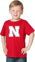 Vista 4 de Little King NCAA - Camiseta con logotipo grande para niños pequeños, 100% algodón, 100% algodón, tallas 2T, 3T, 4T, 5T