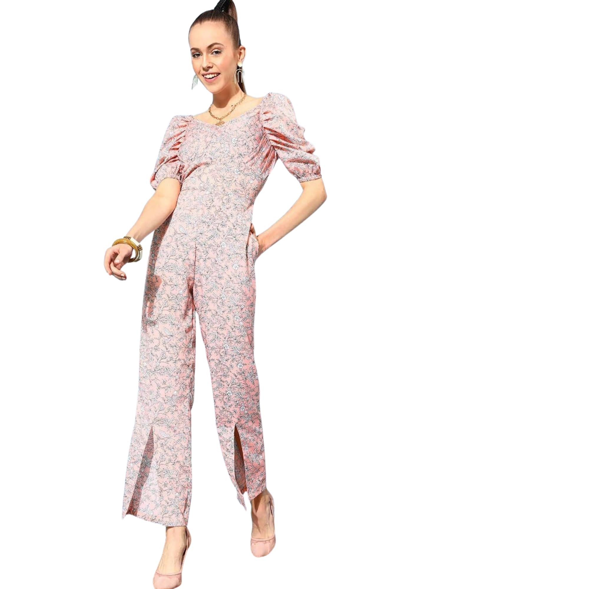 Floral Print Women Jumpsuit | Size - S | JSTOO003385S-image-24