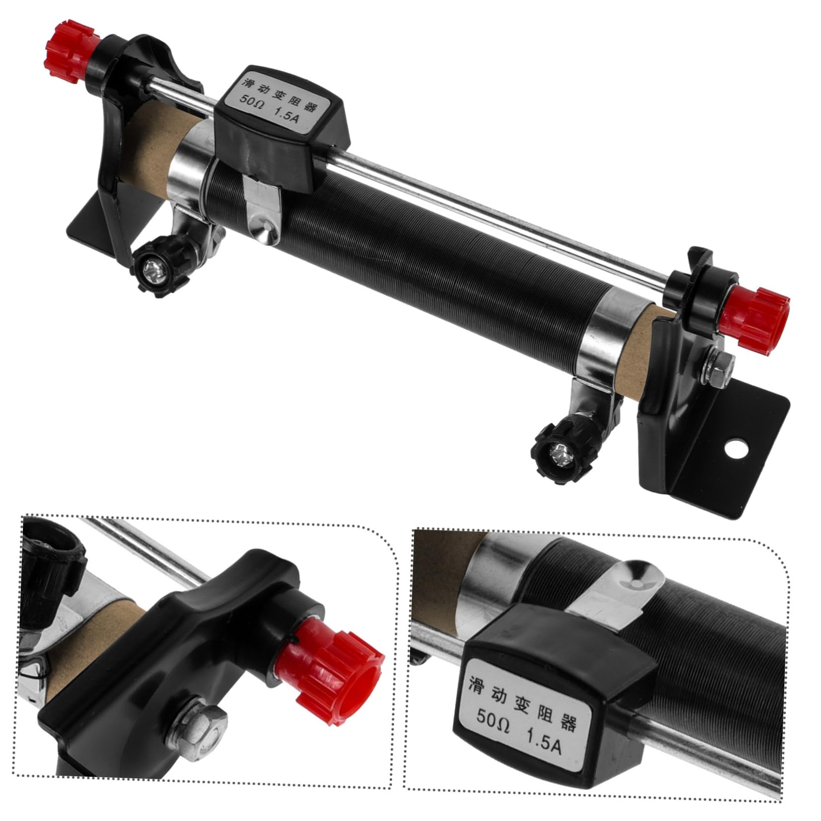 FAVOMOTO 1pc Sliding Rheostat Experimental Apparatus Hand Wisking Tool Electric Tester Electric Electronics Tools Electric Tool Electrical Slide Rheostat Current Experiment Equipment Metal