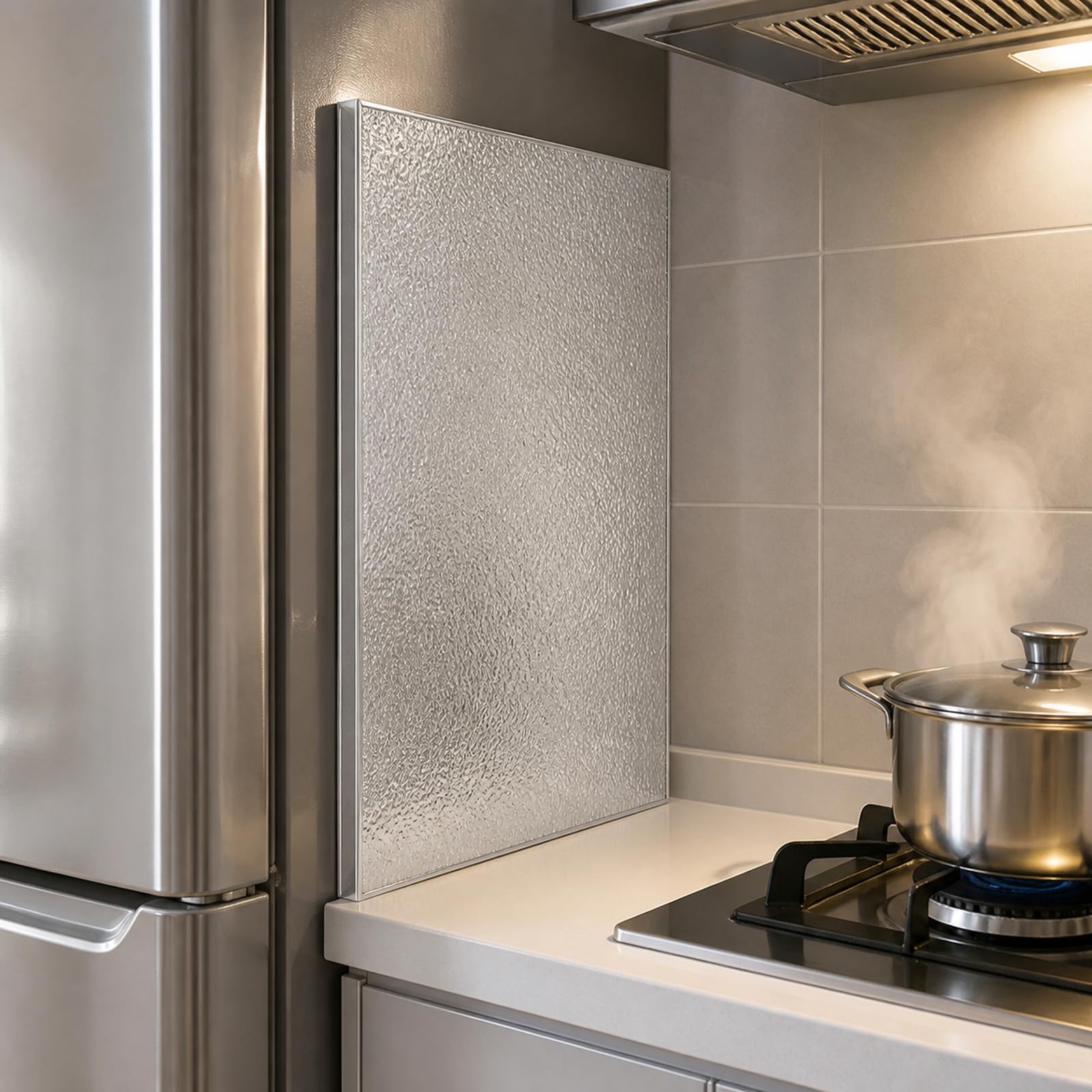 Panel de protección térmica,Panel de protección térmica de Aluminio,Panel Aislante térmico para refrigerador,Protector térmico Cocina,para Estufa,Armario de Cocina y protección de Pared
