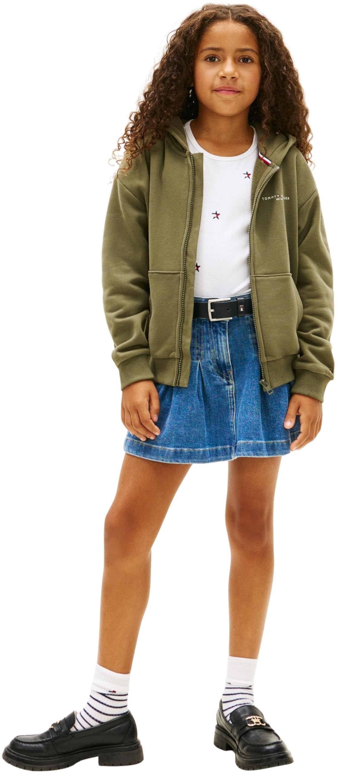 Tommy Hilfiger Mini Corp Zip Through Hoodie Ks0ks00726 Sweatshirts Mixte Enfant (Lot de 1)