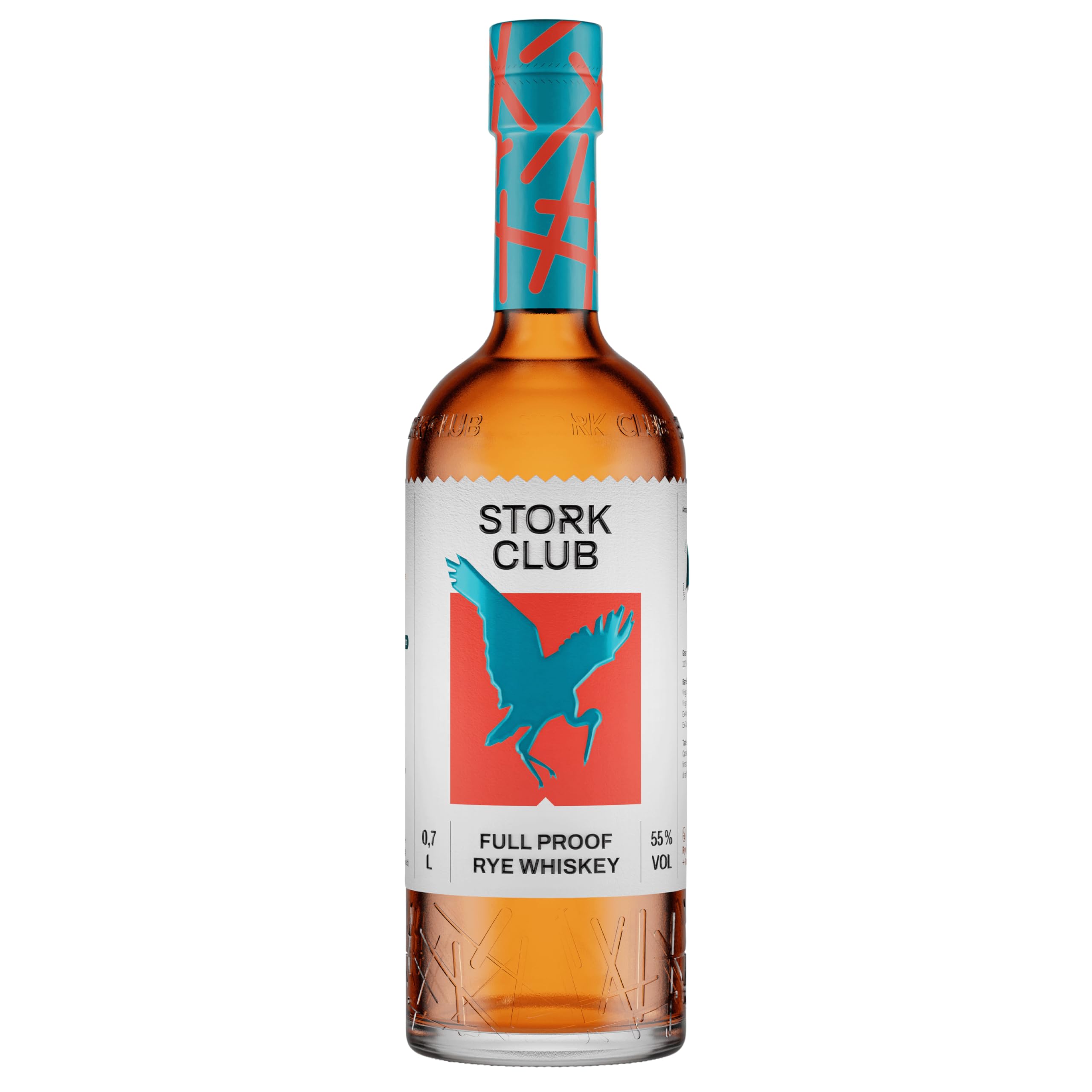 STORK CLUB Full Proof German Rye Whiskey (1 x 0,7 l) – Deutscher Roggen-Whiskey mit 55% vol.