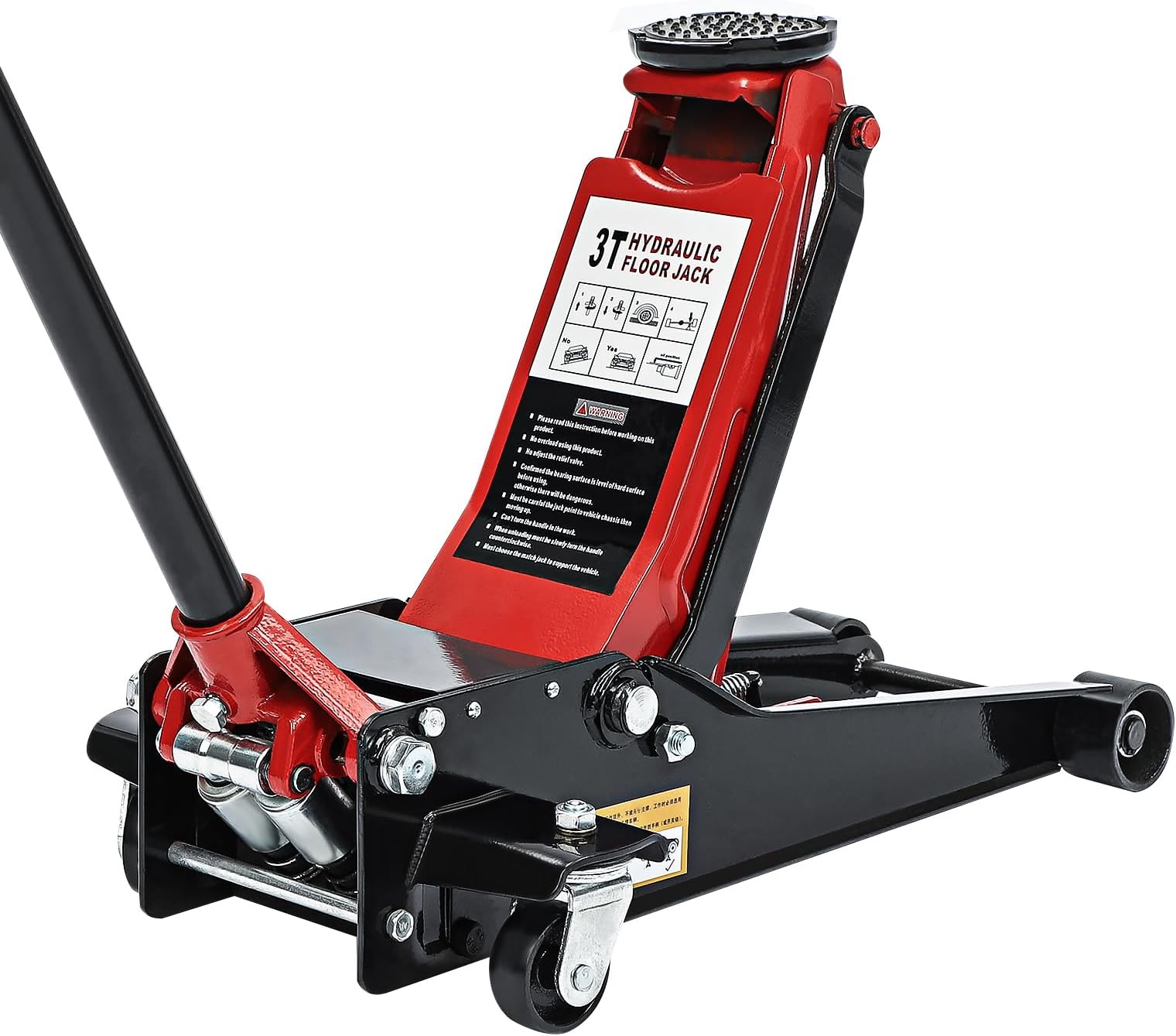 Trintion 3 Tonne Trolley Jack Hydraulic Lift Lifting Trolley for Van Car