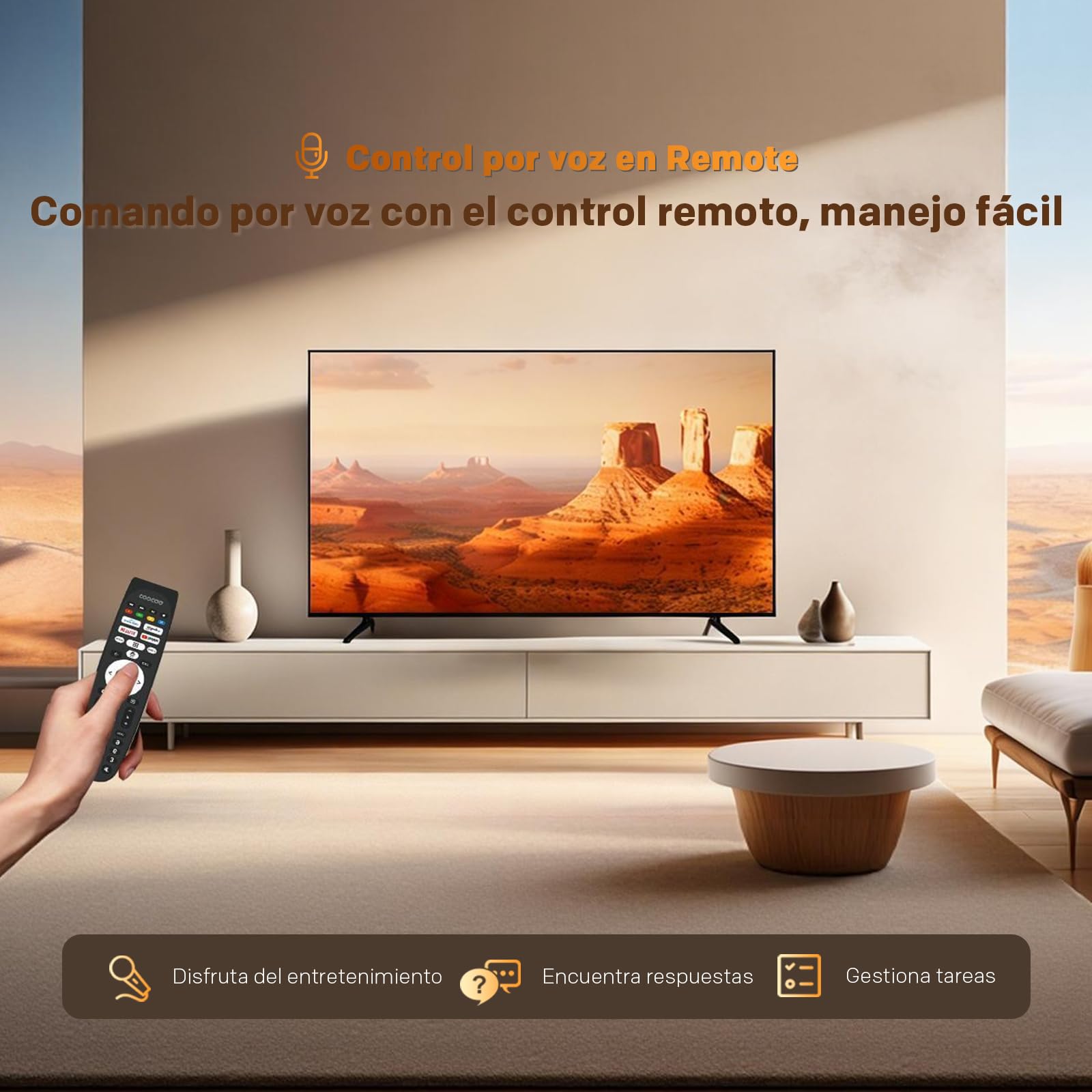 coocaa Smart TV 32 Pulgadas QLED 32CTQH38Z, 1.5GB RAM, Modelo 2026, Televisor HD Ready con Netflix, Prime Video, Youtube, Disney+, Dolby Audio, HDR10, Triple Tuner (DVB-T2/C/S2), HDMI 2.1, Bluetooth