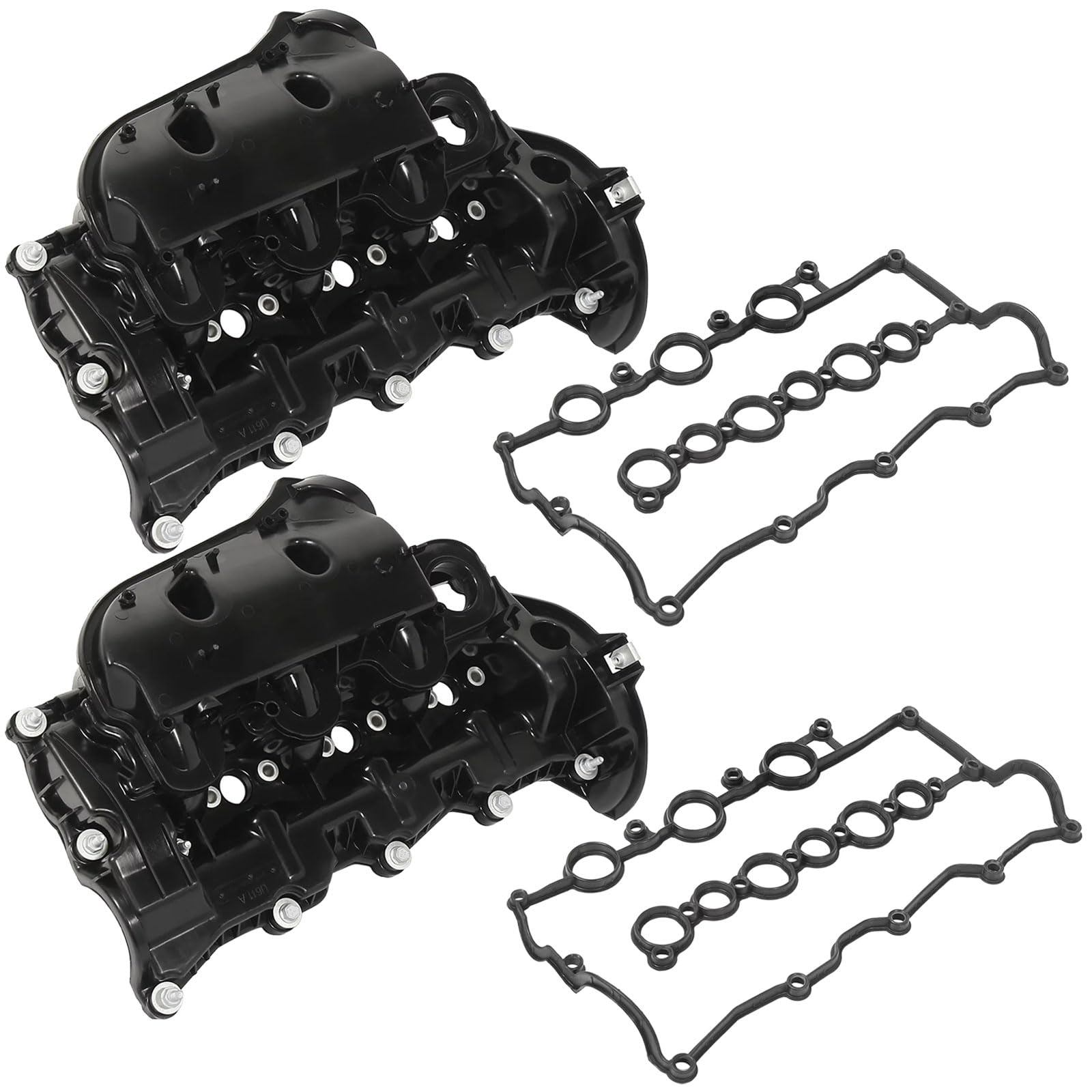 2PCS Inlet Manifold LH RH w/Gasket Compatible with Discovery 4 Mk4 Ra-nge Ro-ver Sport LS L405 - Fits 3.0 TDV6 Engines, Replacement for LR105956 LR105957