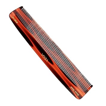 Vega Tortoise Shell Pattern Dressing Comb, 9-inch, Brown