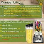 32OZ Replacement Parts For Ninja,2Pack Fit For Nutri Ninja Replacement Cups with Sip & Seal Lids,950ML(32oz) Measuring Scale Cup Mug, FIT for Nutri Ninja Auto IQ Series Blenders