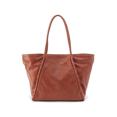 HOBO Phoebe Tote Tote Handbags Saddle, Cotton/Leather/Textile