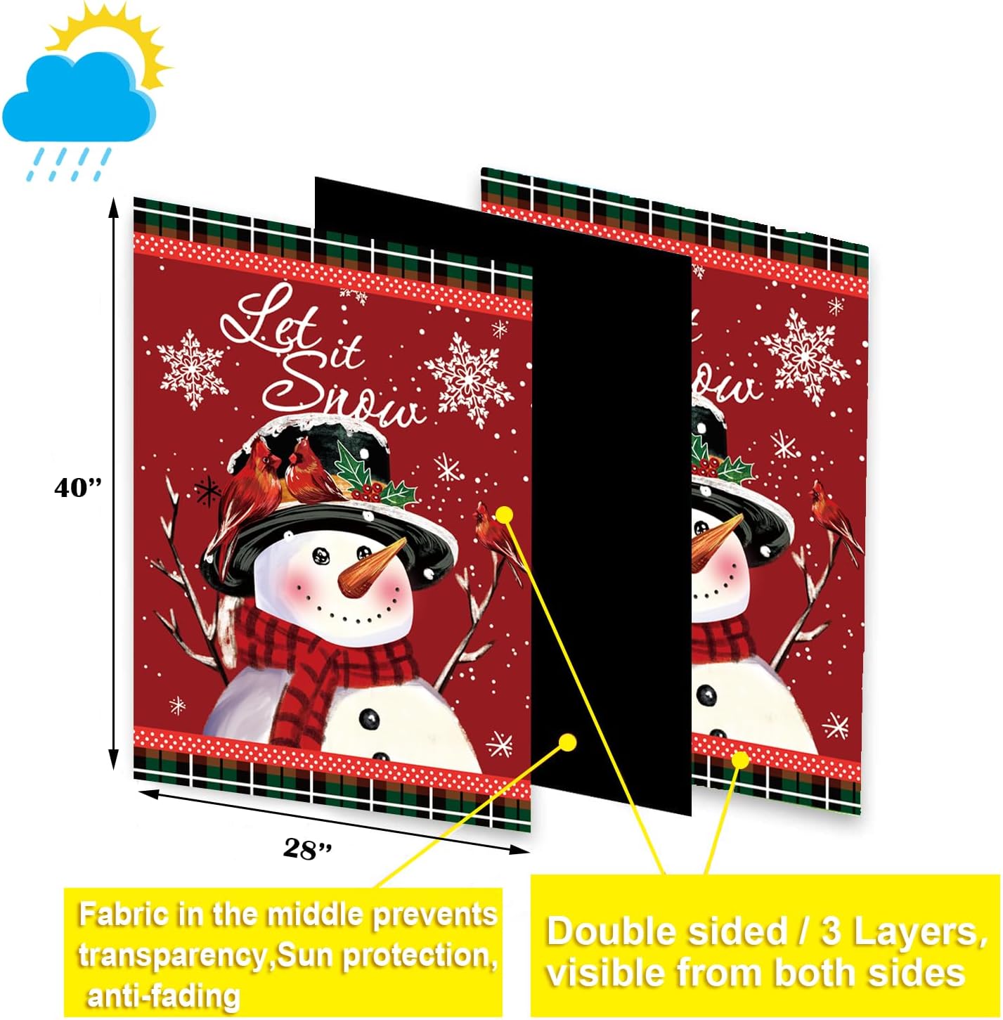 Seasonal Garden Flags Set of 12 Double Sided 28 x 40 Inch Yard Flags, Large House Flags for Outside, Fall Winter Halloween Christmas Outdoor Flags, Holiday Garden Flags for All Seasons