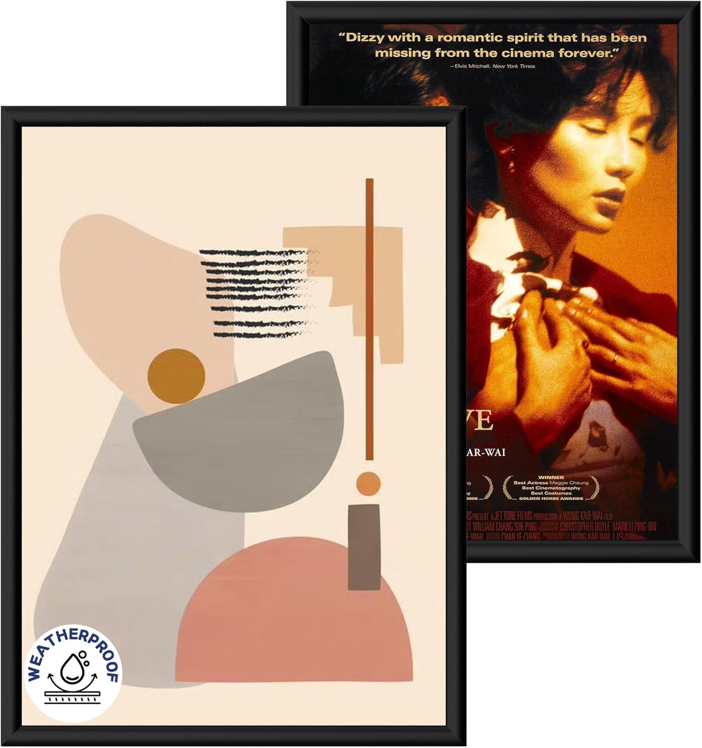 INNOVART Aluminum Snap Frame for Poster 24” x 33”, Front Load Snap Frame Poster with PVC Protective Film for A1 Size, Waterproof Metal Picture Frame Wall Mounting, Easy Open Aluminum Display Profile Black 33" x 24"