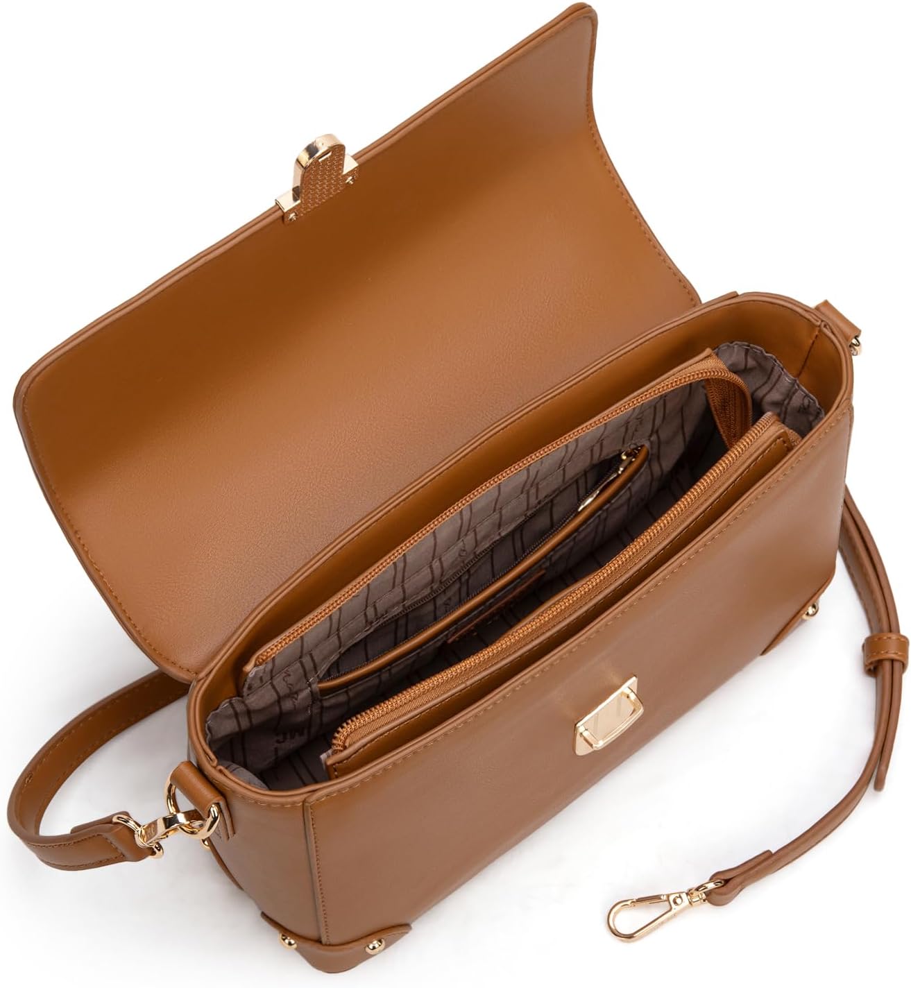 Milan Chiva Small Crossbody Purse for Women Elegant Top Handle Designer Square Bags - Image 6