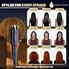 H2O Steam Styler Slim 1.2 Ultimate Steam Hair Straighter & Curler، نتائج الصالون التحكم في التجعد، اللمعان والترطيب، الحرارة بالأشعة تحت الحمراء والعلاج الأيوني لجميع أنواع الشعر