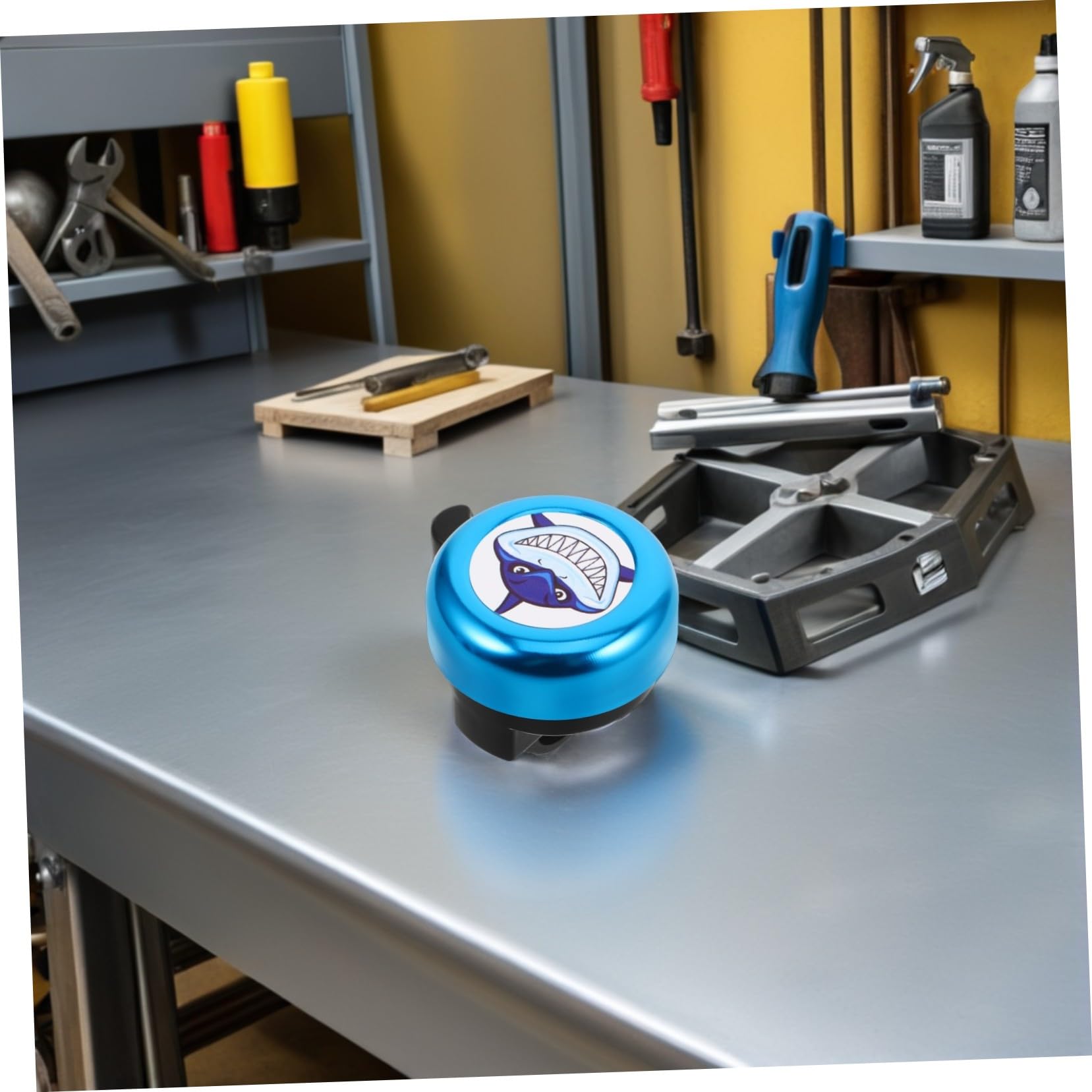 10 Stück Fahrradklingel Shark Design Laut Aluminiumlegierung Einfache Montage für Jungen Mädchen Roller Laufrad Zubehör Sichere Attraktive Klingel für Kinderlenker