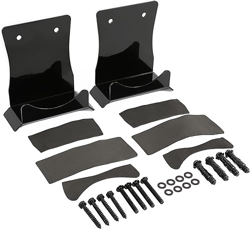 Miniatura 8 de HECASA Perchas para puerta de pared, 2 piezas compatibles con Jeep Wrangler CJ YJ TJ LJ LJ JK JKU JL JLU Gladiator JT 1956-2023 con forro de goma