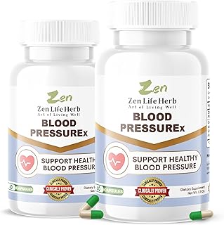 ZEN LIFE HERB Blood PressuREx - Heart Health Blood Pressure Support Supplement-Support Blood Pressure & Healthy Circularity Naturally Ginseng Plus Blend 100% PURE Plant-Based Supplement (120 Capsules)