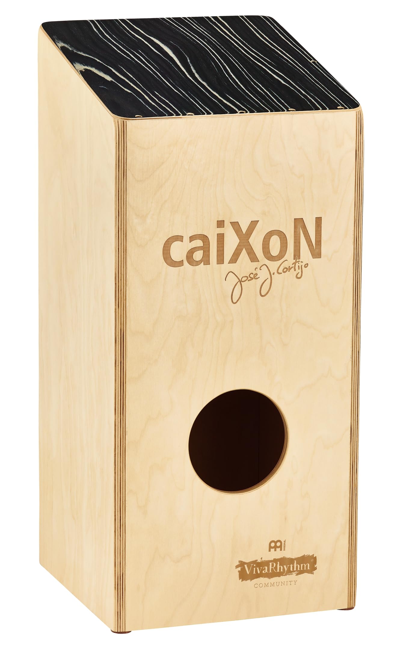 Meinl Percussion Caixon Caixonet Set - Drum Box Oversize con Suono Rullante - Set Strumento - Superficie di Suono in Striped Onyx (VR-CAIX/CAIXN)