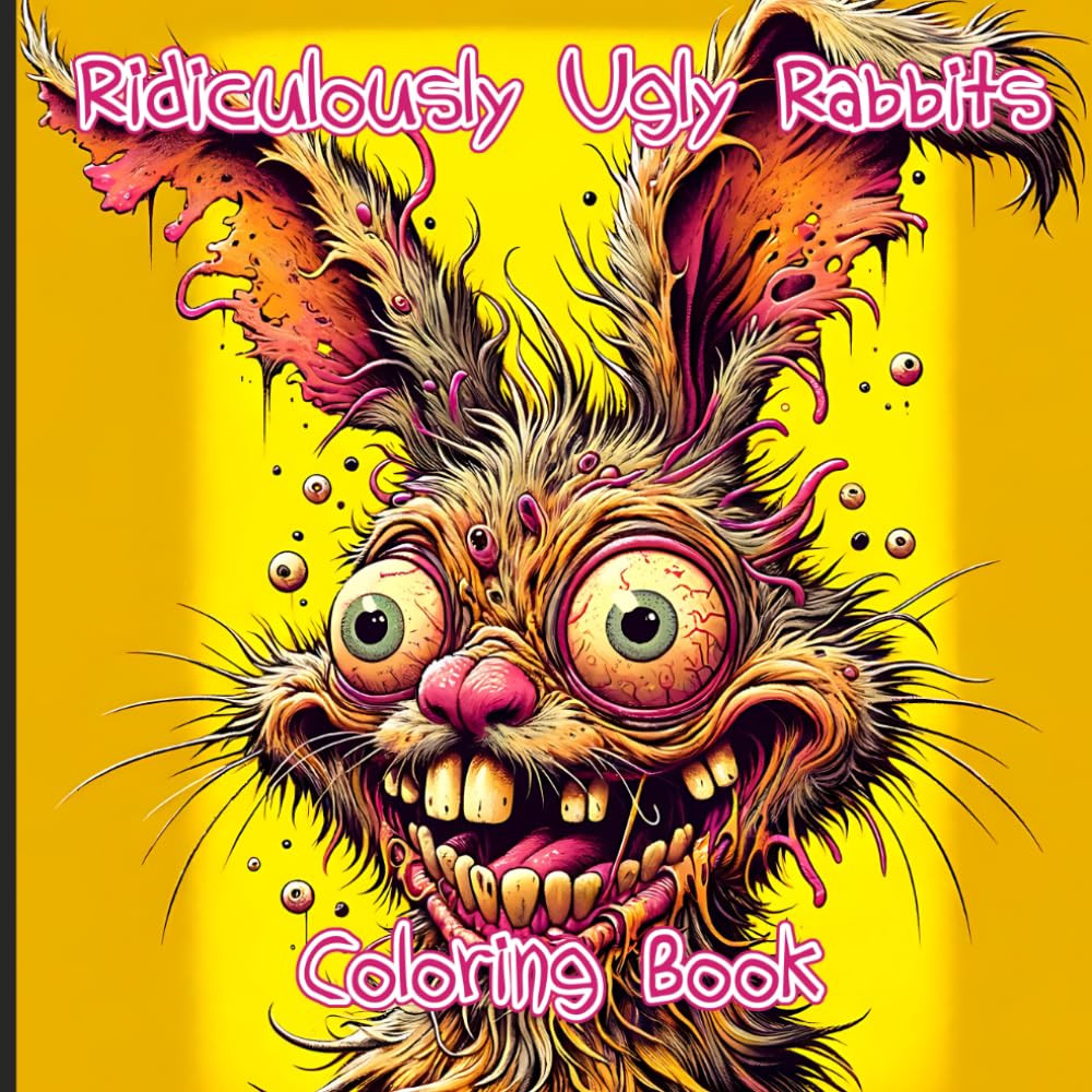 Ridiculously Ugly Rabbits Coloring Book: Outrageously Odd Bunnies - Ideal for a Gag Gift and a Good Laugh - Ugly Animal Series
