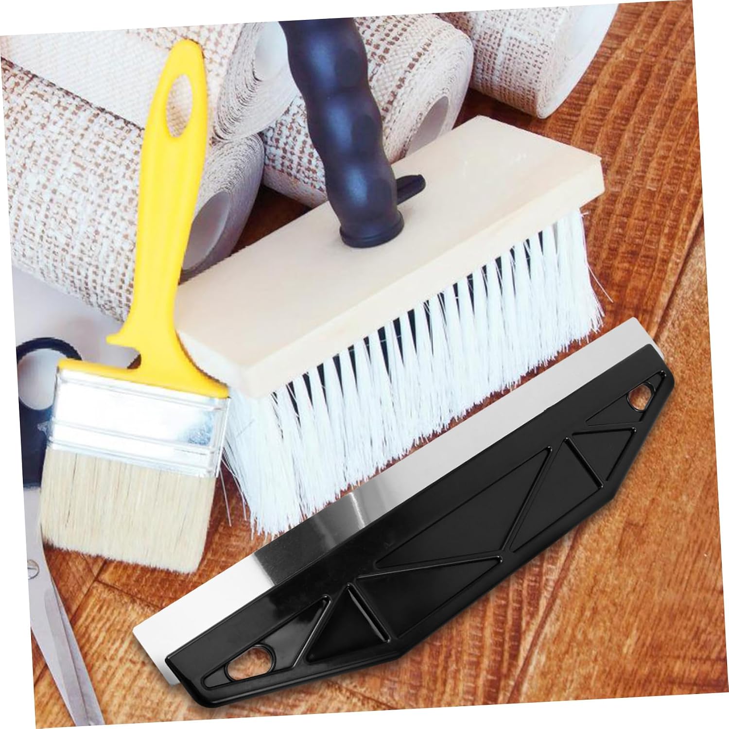 VALICLUD 2pcs Paint Edge Guard with Stainless Steel and Plastic Construction, Precision Cutting and Paint Protection Tool for Wall Coverings and Moldings, for Challenging Projects