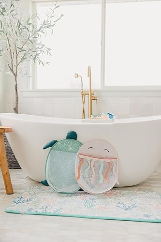 Miniatura 6 de Copper Pearl Oceana - Organizador de juguetes de baño con ventosas de malla extra grande para bañera, red de almacenamiento de juguetes de baño de