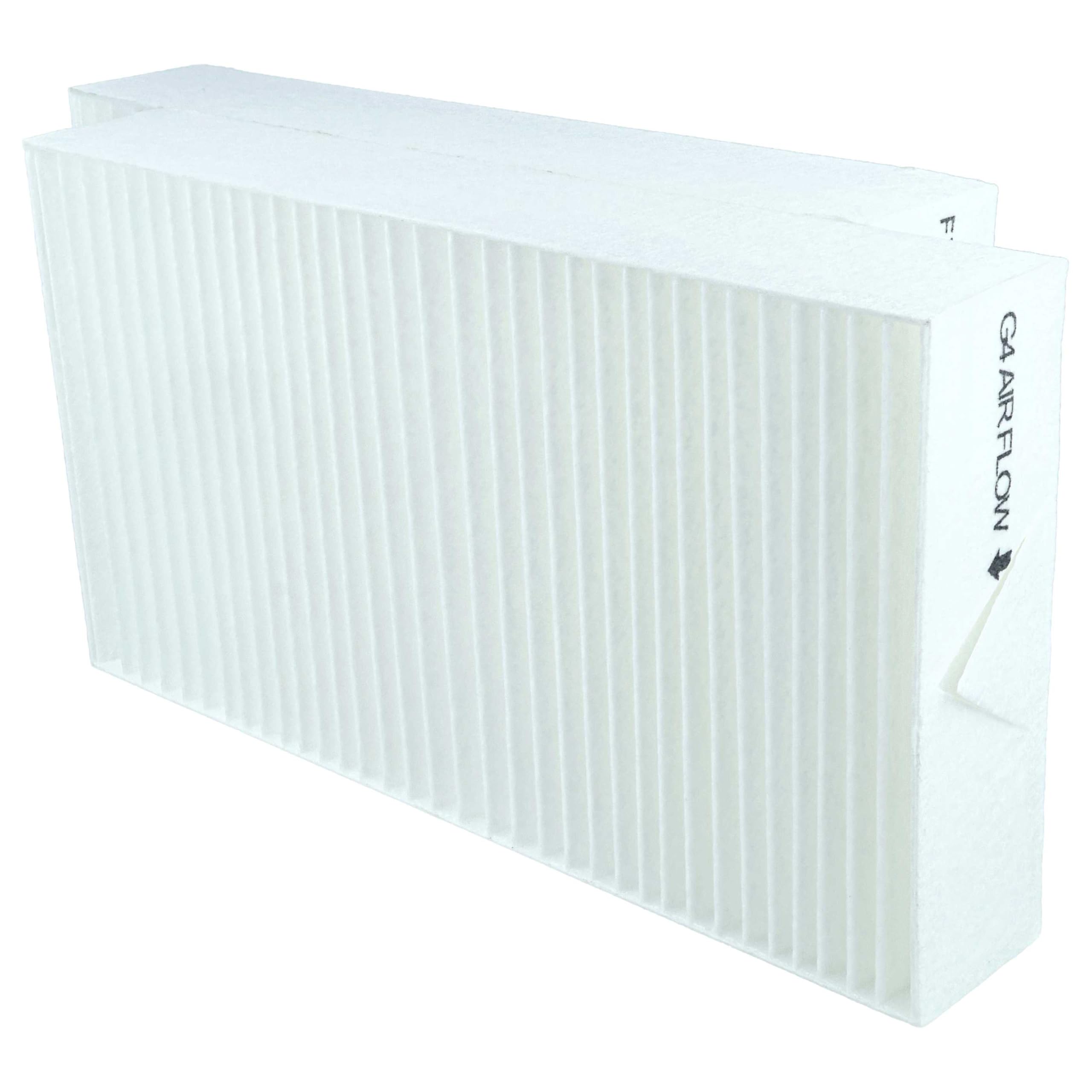 vhbw Zestaw filtrów zamiennych do Bosch 7738113333 | do urządzenia wentylacyjnego – filtr powietrza G4 / F7 (2 sztuki), 27 x 15 x 4,6 cm, biały