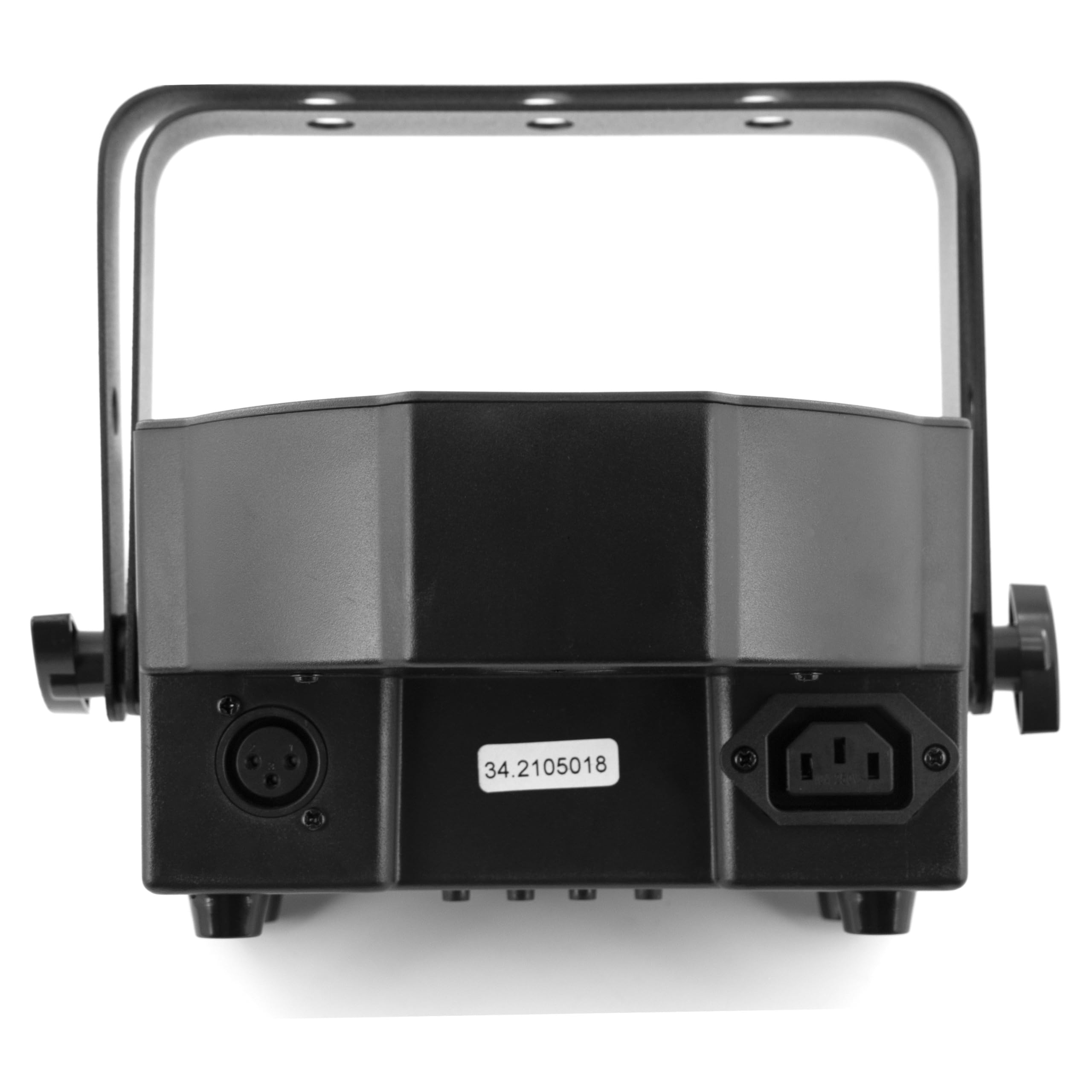 BoomToneDJ FlatPAR 5X5W 4in1 Set RGB-UV Lot de 2 éclairages de scène LED multicolores avec DMX 512. Modes automatique, détection musicale. Télécommande IR incluse. Link alimentation. Sac de transport.
