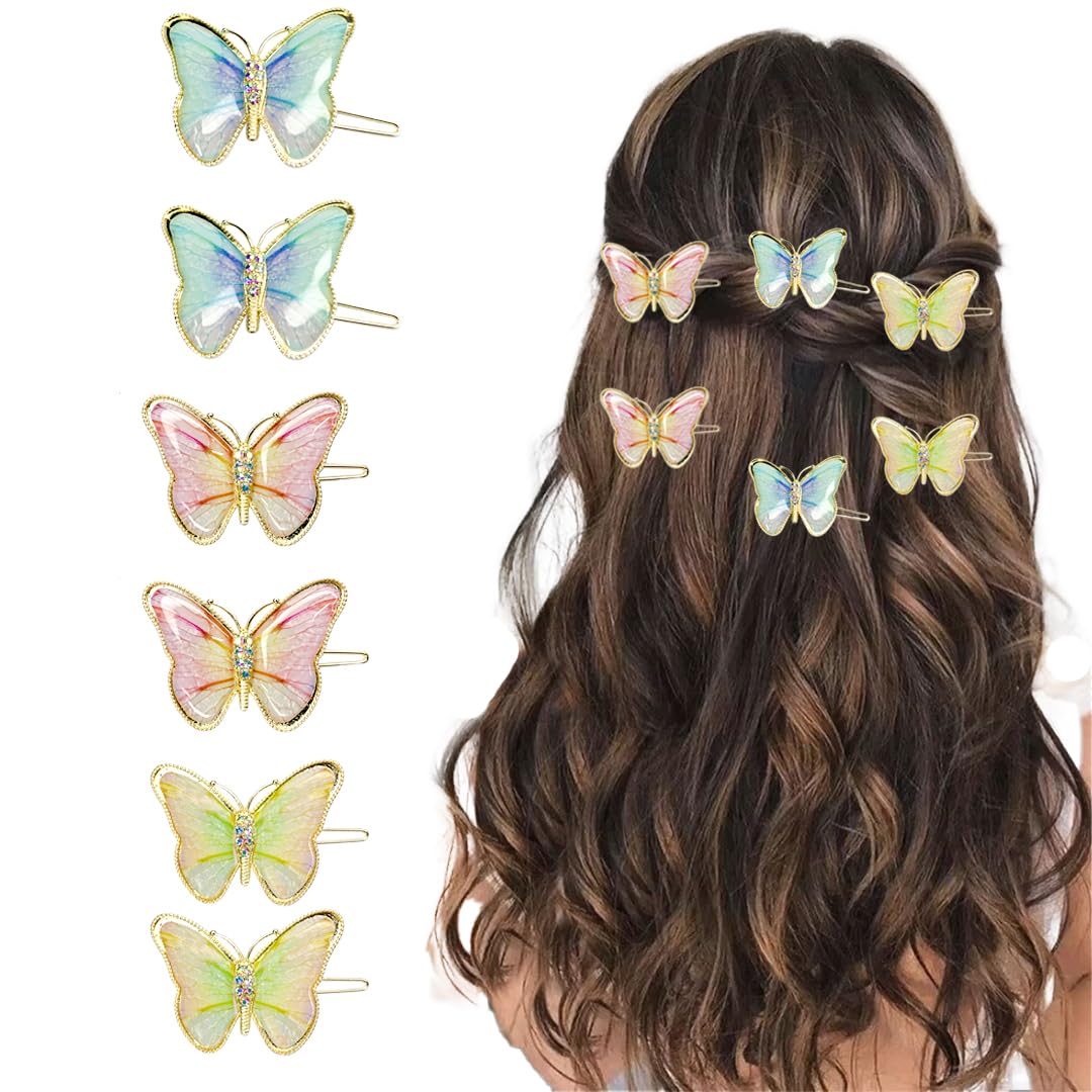 Hair Accessories For Women Stylish for Wedding & Parties - Hair Pins for Women & Girls - Butterfly Hair Style Bridal Braid & Brooch for Juda Bun - Hairstyle Decoration Bride Clips - Pack of 6 (B0CK5HX5MS) Amazon Price History, Amazon Price Tracker