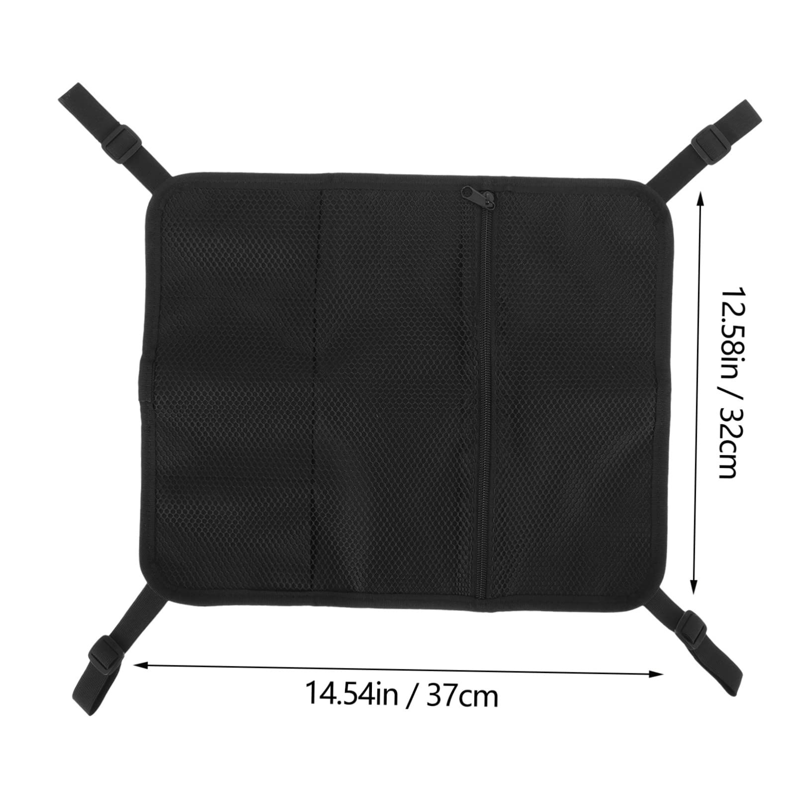 GOOHOCHY Paddle Net Bag Mesh Sundries Bag for Surfboard Kayak Strong Buckles Zipper Closure