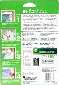 Duck Brand Indoor 3-Window Shrink Film Insulator Kit, 62-Inch x 126-Inch, 281066