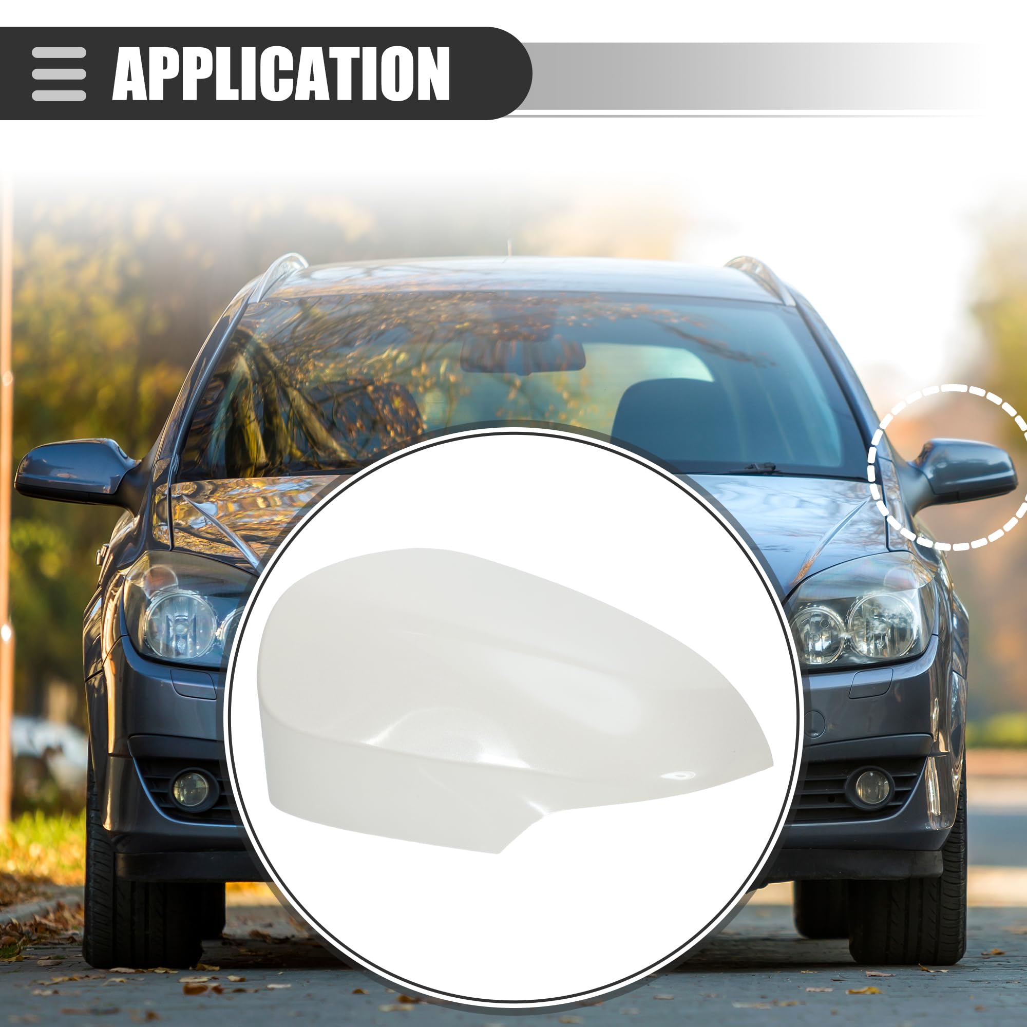 A ABSOPRO Couverture Rétroviseur Latéral Gauche Pour Toyota Yaris 12-19 1pc