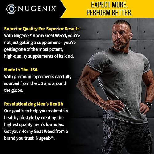 Miniatura 5 de Nugenix Essentials Extracto de Hierba de Cabra en Celo - Extracto de Epimedium - 30 Cápsulas