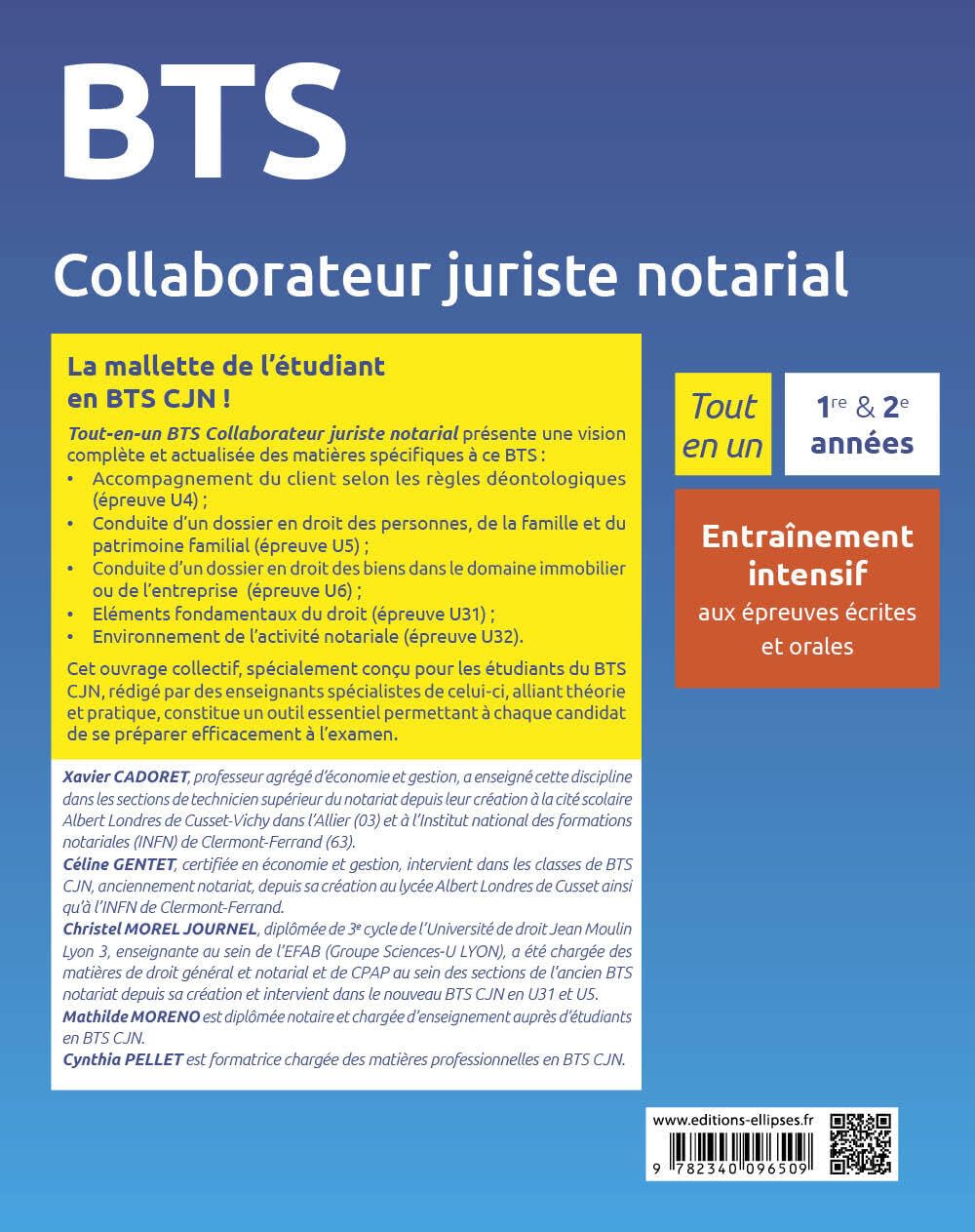 BTS Collaborateur juriste notarial Tout-en-un: Programmes de 1re et 2e années