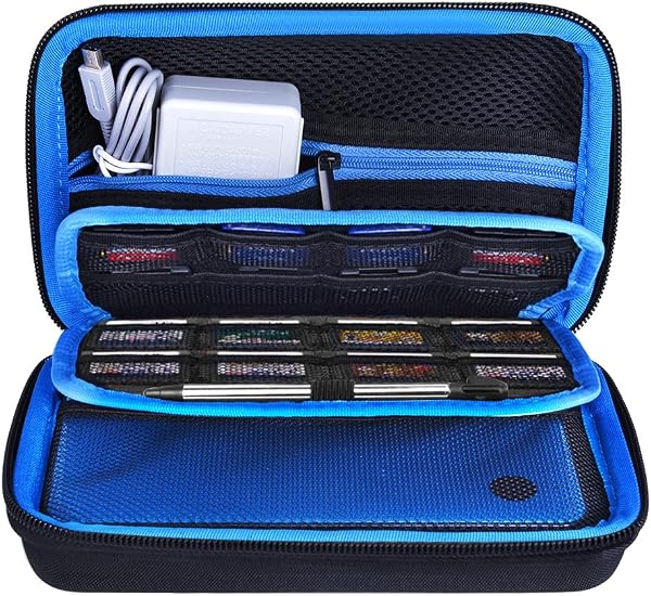 AUSTOR Funda Para Nuevo 3DS XL, 3DS, Negro/Azul - 3