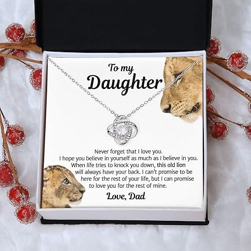 Miniatura 2 de INIFIS - Regalos para hija de papá, regalos de cumpleaños para hija, regalos de padre e hija de mamá, collar de hija para mi hija Badass regalo de