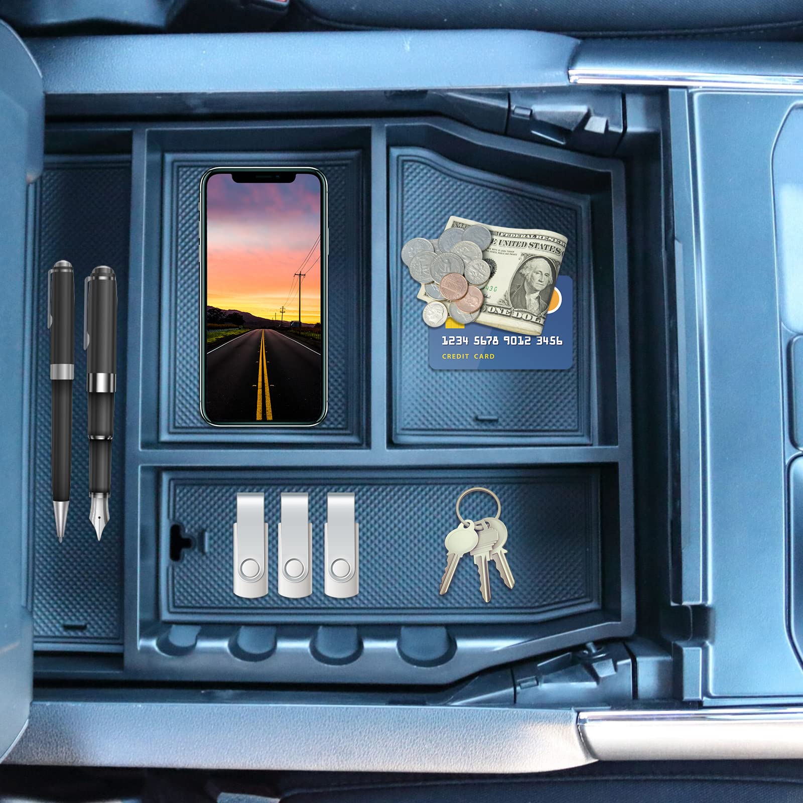 Buy Carwiner Center Console Organizer for 20212023 Ford F150 Center