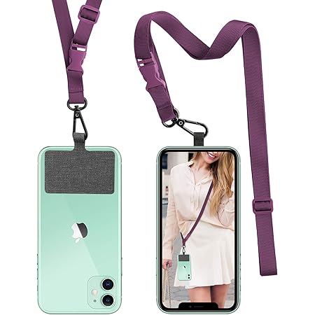 ROCONTRIP Crossbody Cordón Cruzado para Teléfono Con Correa Para el Cuello Cordón con Correa Para el Cuello Compatible con la Mayoría de los Teléfonos ...