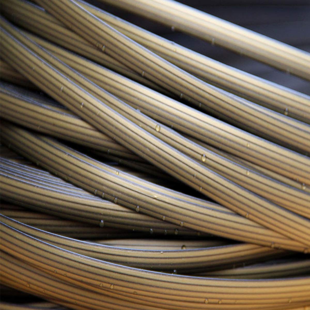 YebiO 500G (70M) Gradientowe Płaskie Tkanie Rattanu, Szerokość 8Mm Syntetyczny Rattan Naprawa Dzianina Materiał Plastikowy Rattan Dla Majsterkowiczów Handmadeniture Krzesło Kosz Stołowy/Gold