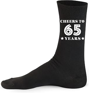 65th Birthday Socks Gift for Men, Birthday Socks Gift, 65th Birthday Gift for Him, Cotton Socks, Cheers to 65 Years