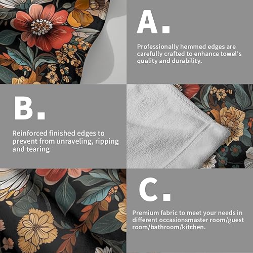 Vista 212 de Giwawa Juego de 2 toallas de mano de pino con ciervos del bosque, toallas de baño, suaves y absorbentes, para bar, bar, cocina, hotel, spa, Ciervo