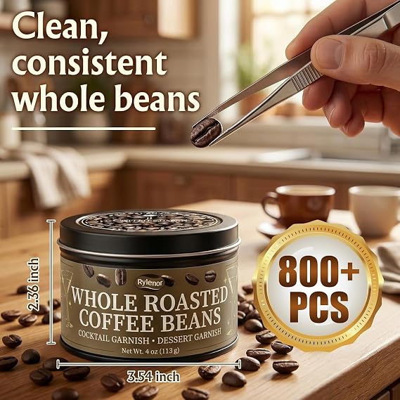 4oz Whole Coffee Beans Medium-Dark Roast Espresso Martini Garnish