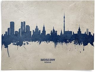 Moscow Russia Skyline art print poster, unframed -18519