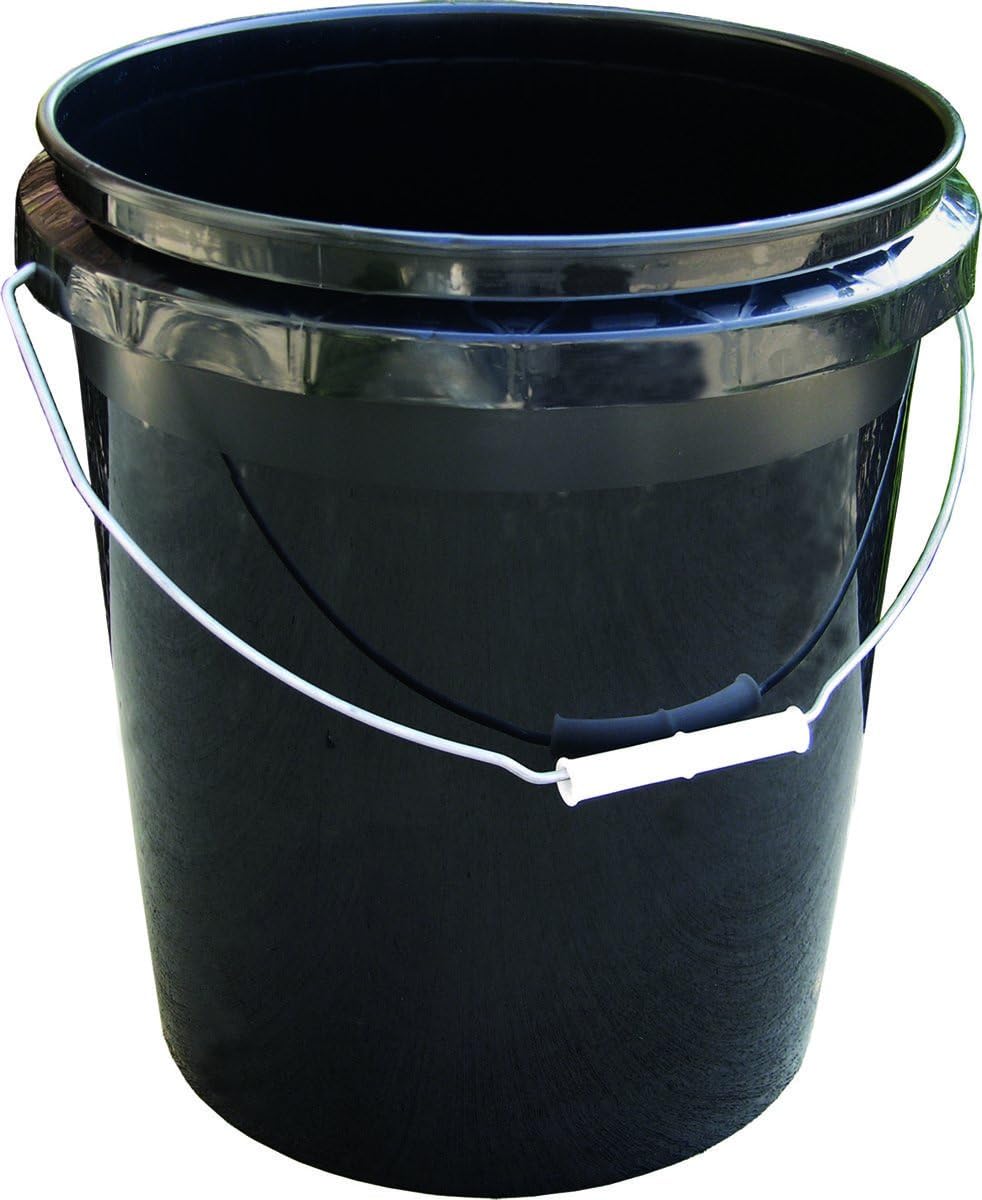 Encore Plastics 250003 70Mil Regrind Pail/Bucket, 5Gallon, Black