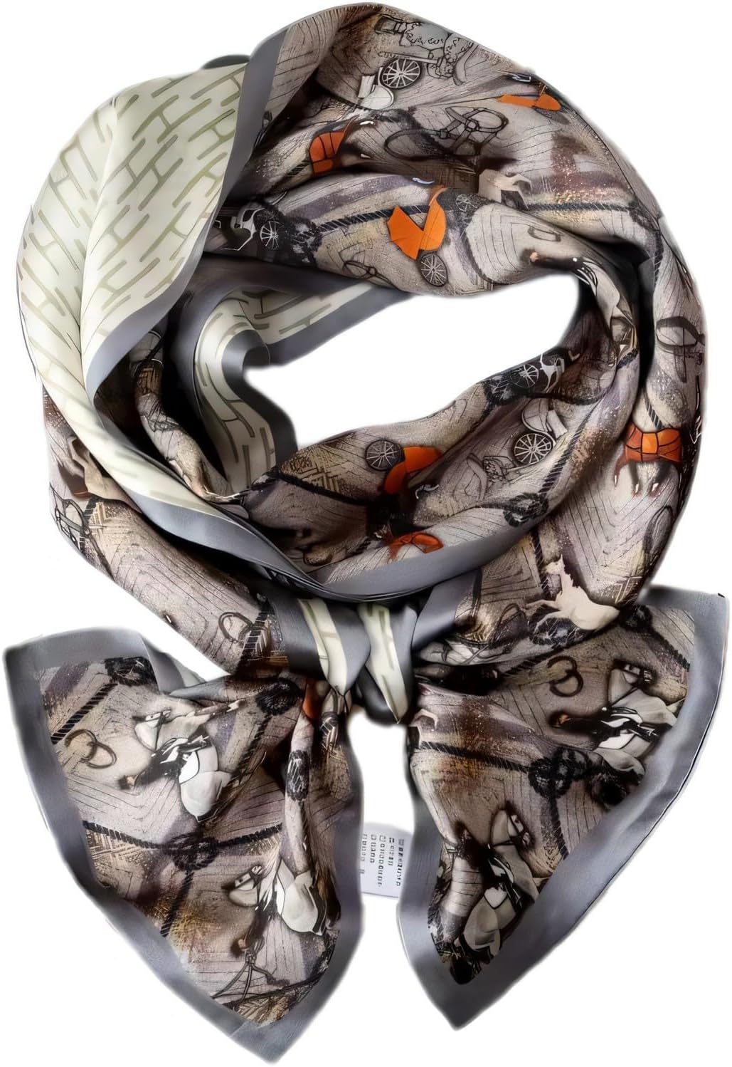 100% Mulberry Silk Ribbon Scarf for Hair Beach Head Wraps for Women Handbag accessories Necktie