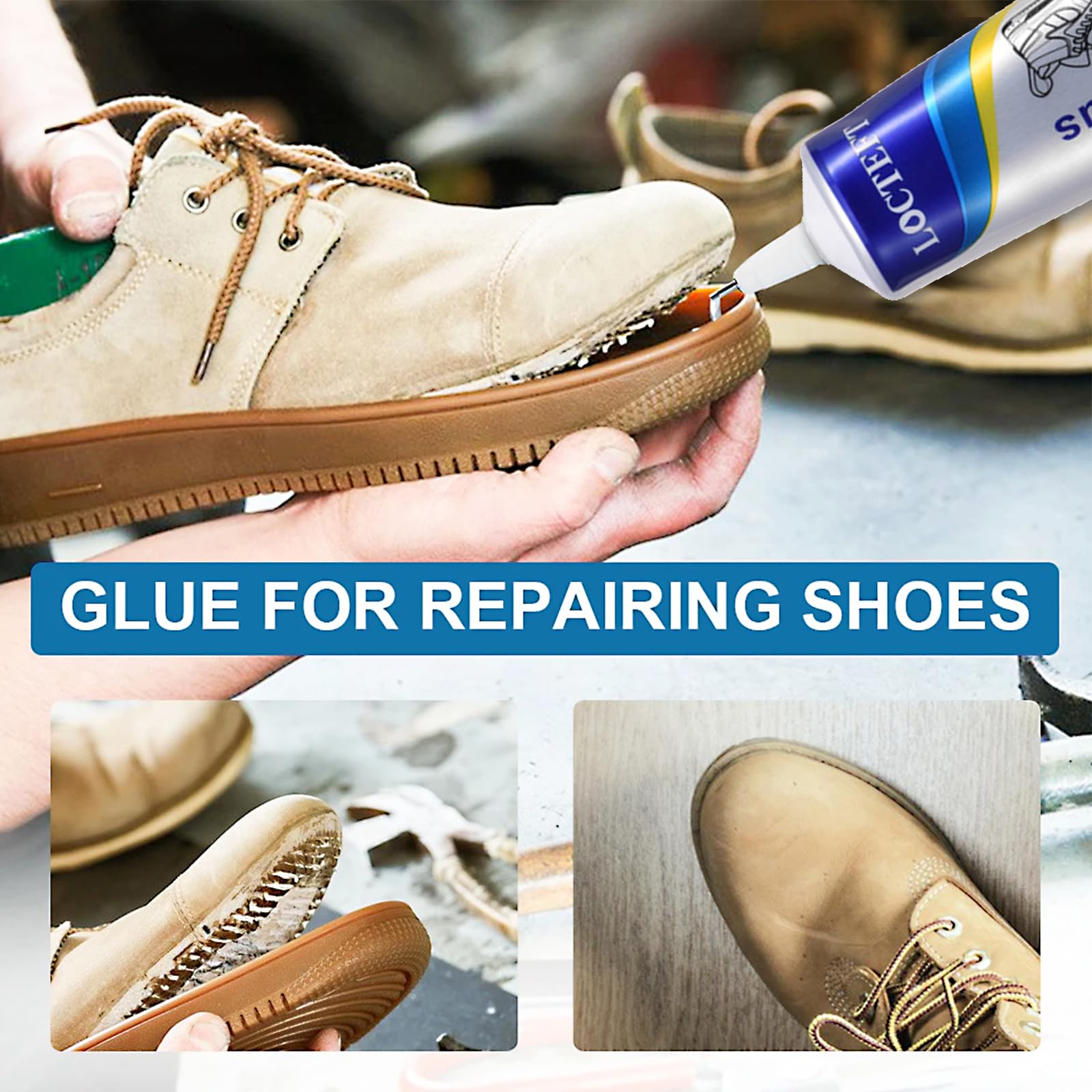 Colle Forte Chaussure Réparation Imperméable Pour Chaussures Et Vêtements Colle Chaussures Semelle Extra Forte