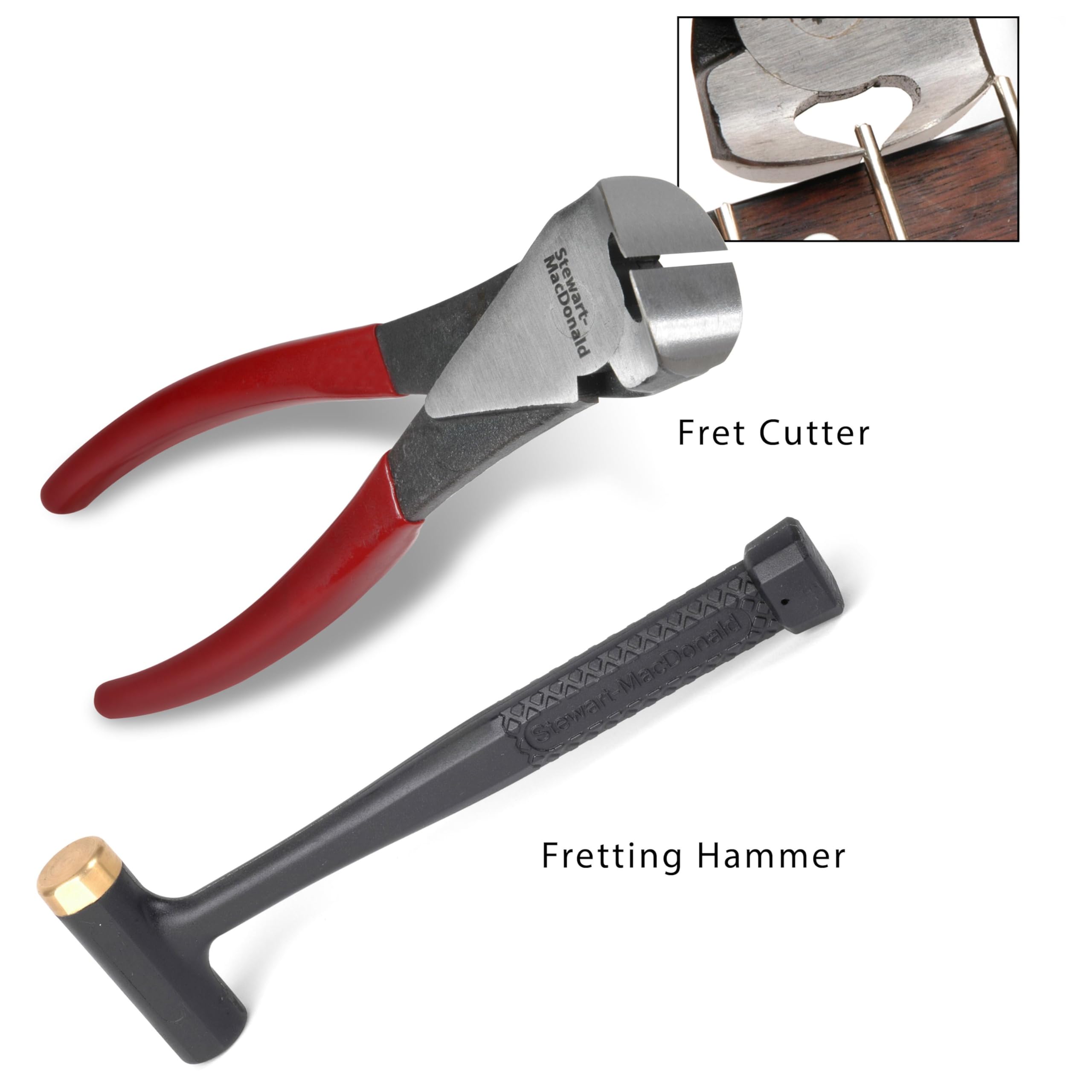 StewMac kit esencial de herramientas para trabajos de trastes | Selección básica para extraer, preparar, instalar y terminar trastes, pensada para reparaciones completas y retrasteados.