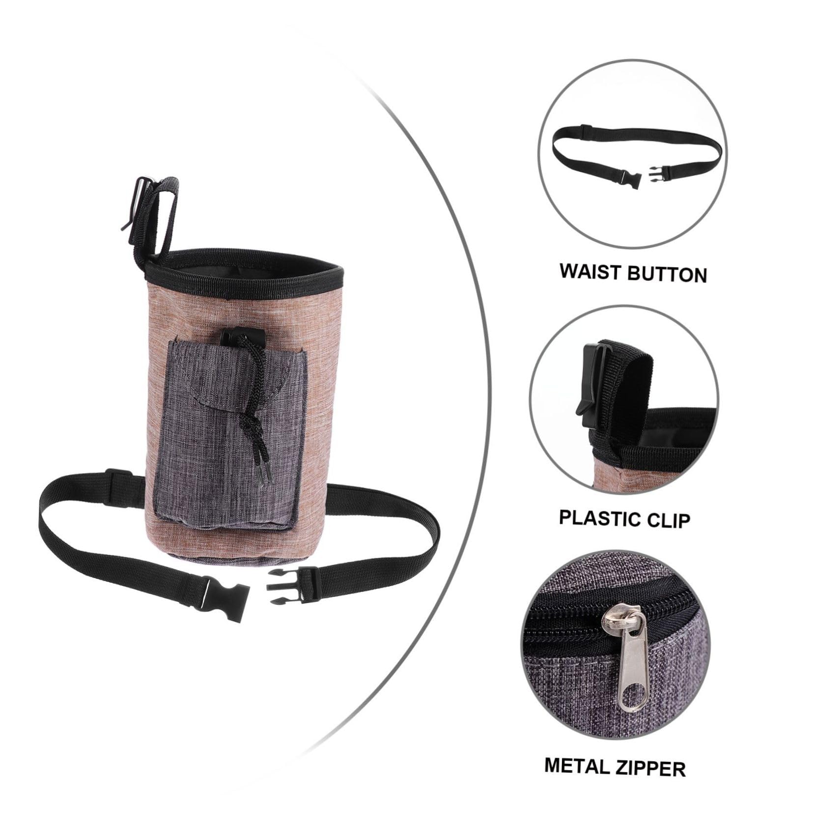 minkissy 3pcs Pet training package doggies treats Dog Treat Bag dog training treat pouch Dog Snack Pouch Bag puppy treat pouch Pet Training Waist Bag treat bags training dog the dog flax