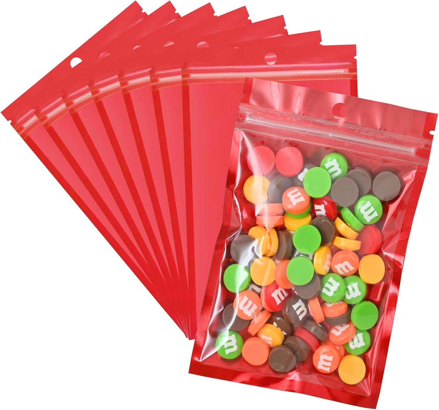 100 Pack Mylar Bags for Food Storage, Smell Proof Bag