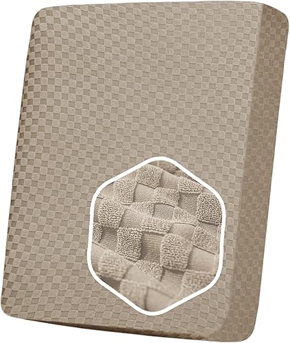 Miniatura 38 de YEMYHOM Últimas Fundas de Sofá a Cuadros de 4 Piezas para Sofá de 3 Cojines Extra Grande de Alta Elasticidad Engrosada Funda de Sofá para Perros