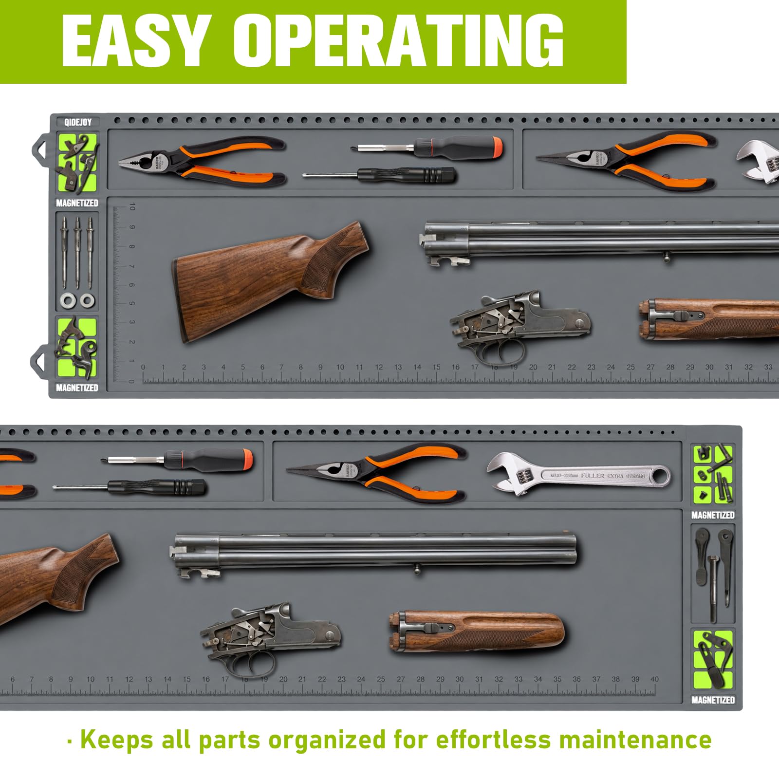 Gun Cleaning Mat - Magnetic & Organizer -2 Gun Cleaning Mat - Magnetic & Organizer -2